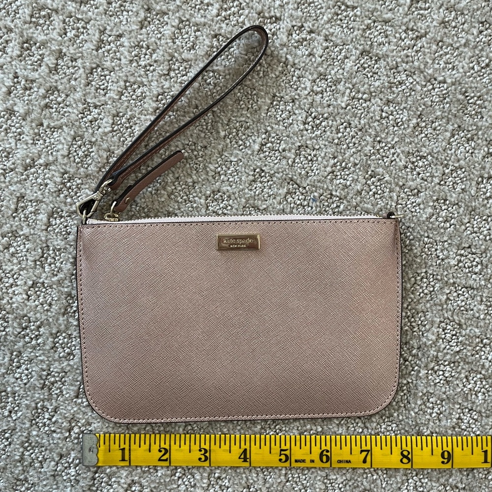 Rose Gold Kate spade wristlet
